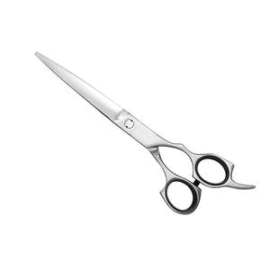 Ciseaux de coupe de cheveux à poignée fantaisie finition polonaise ciseaux de coiffeur en acier inoxydable avec repose-doigt outil de cisailles à cheveux - Product Image 1