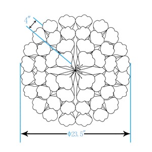 Escultura de pared de Metal geométrico para decoración moderna del hogar Panel colgante de pared elegante sala de estar dormitorio acento Interior - Product Image 3