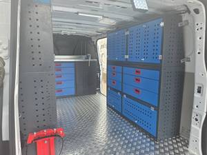 Heavy Duty OEM Mobile Workshop Van Shelving System with <b>Lockable</b> <b>Cabinets</b> and Drawer Storage for Commercial Service Vehicles - Product Image 3
