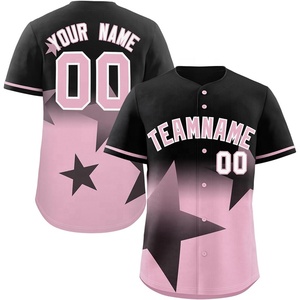 Maillot de baseball respirant en maille avec logo personnalisé, grande taille unisexe, 100 % polyester, imprimé par transfert thermique, faible MOQ - Product Image 5