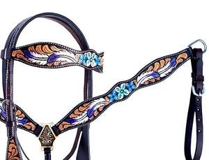 Cabecera occidental de cuero de nuevo diseño de calidad superior tallada a mano en Affordab - Product Image 3