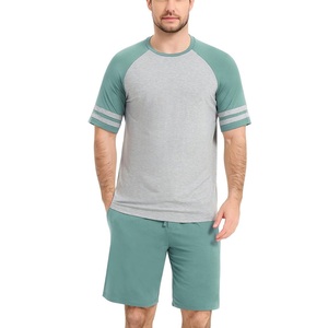 Nueva llegada Proveedor de fábrica Tallas grandes Conjunto de pantalones cortos para hombre Verano Manga corta Tops y pantalones cortos Conjuntos de camisetas de BD - Product Image 1