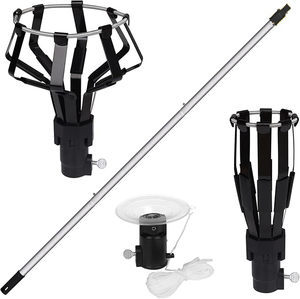 Cambiador <span class=keywords><strong>de</strong></span> bombillas ESD con mango ajustable, 2 cestas y 1 ventosa, herramienta <span class=keywords><strong>de</strong></span> extracción <span class=keywords><strong>de</strong></span> bombillas ecológica para techos altos - Product Image 5