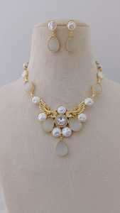 Conjunto de collar de elegancia de rubí Regal étnico, ornamentación única con piedras de rubí profundas personalizables, conjuntos de joyería de moda de latón - Product Image 2