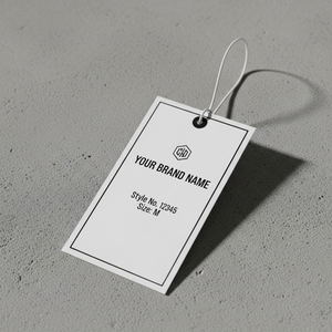 Étiquette volante en papier imperméable imprimée sur mesure avec logo pour vêtements, sacs et produits faits à la main - Product Image 4