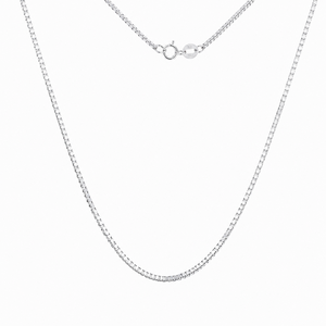 925 Ayar Gümüş 0.8mm Kutu Zincir Kolye Kadın Erkek Minimalist Kare Yılan Zinciri Zarif Takı Hediyesi Toptan ODM OEM - Product Image 2