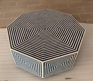 Mesa de Centro con Incrustaciones de Hueso para Decoración de Interiores de Hoteles Boutique, Disponible a Precio de Mayoreo - Product Image 4