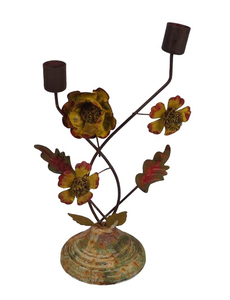 Beau bougeoir en métal de noël de concepteur peint pièce maîtresse de Table décorative décor à la maison bougeoir de noël - Product Image 4