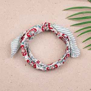 Pañuelo de Algodón Estampado a Mano, Ligero y Suave, Pañuelo de Cuello Unisex Estilo Boho, Regalo Ecológico - Product Image 6