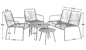 Intage-Juego de mesa y silla de metal para el hogar, conjunto de muebles de jardín para interior y exterior, con techo abierto para bar y restaurante de hotel 2023 - Product Image 5