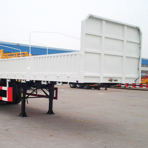 Semirremolque de Plataforma Baja de 3 Ejes con Paredes Laterales de Acero de Alta Resistencia de 100T de la Marca TOP para Camiones de Carga y Utilitarios - Product Image 4