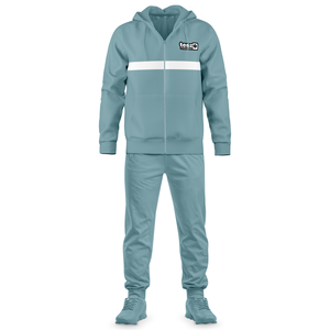 Conjunto Deportivo Unisex Rojo de Invierno, Estilo Urbano, Chaqueta con Capucha y Pantalones Jogger, Proveedor Mayorista 2026, OEM ODM - Product Image 1