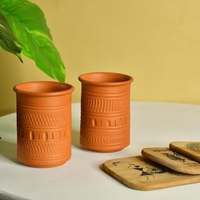 Tazas de Barro Terracota Hechas a Mano, Ecológicas, con Certificación CE/EU, Modernas y de Lujo, Venta al por Mayor en India, Accesorios de Bar Personalizables, Té Global