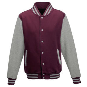 Veste de baseball universitaire unisexe avec manches contrastées Classic College Letterman Bomber Jacket Custom Teamwear - Product Image 4