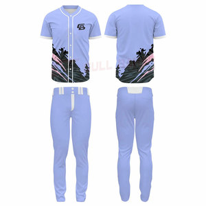 Uniforme complet de baseball avec maillot, pantalon Uniforme de baseball pour hommes avec impression personnalisée et logos - Product Image 1