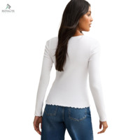Camiseta Deportiva de Yoga de Manga Larga para Mujer, Compresión, Ecológica, Antibacteriana, Secado Rápido, Transpirable, Ajustada, para Gimnasio y Running, con Spandex