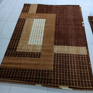 Alfombras Turcas Modernas de Polipropileno Jacquard Tejidas a Máquina, con Respaldo de Yute de Alta Calidad, Resistentes a las Manchas y de Pelo Alto - Product Image 1
