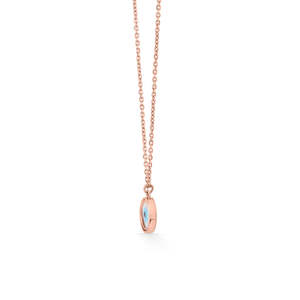 Cadeau d'anniversaire, collier en or moderne Ethereal Eye - Product Image 5