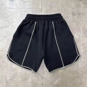 Nuevo diseño de algodón de lana de alta calidad pantalones cortos de peso pesado 100% algodón personalizado ropa de calle Revers able Shorts para hombres - Product Image 6