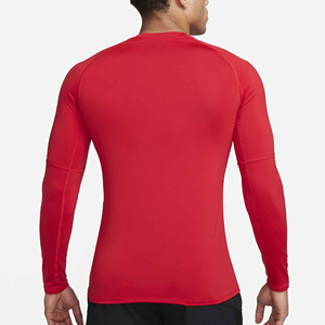 Nueva llegada de alta calidad de impresión de logotipo personalizado mejor diseño 2025 algodón poliéster lavable cuello redondo hombres camisas de manga larga - Product Image 2