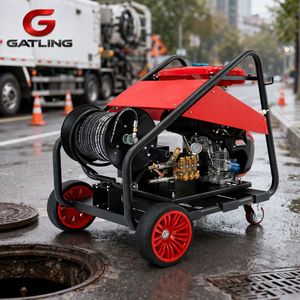 Limpiador <span class=keywords><strong>de</strong></span> Alcantarillado a Gasolina <span class=keywords><strong>de</strong></span> 27HP, 200 Bar, 2900 psi <span class=keywords><strong>para</strong></span> Dragado <span class=keywords><strong>de</strong></span> Tuberías <span class=keywords><strong>de</strong></span> 500 mm y Herramienta <span class=keywords><strong>de</strong></span> Mantenimiento <span class=keywords><strong>de</strong></span> Equipos <span class=keywords><strong>de</strong></span> Minería Fuera <span class=keywords><strong>de</strong></span> la Red - Product Image 1