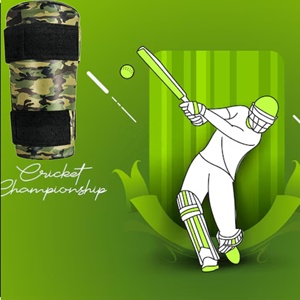 Protège-coudes en cuir PU de qualité supérieure avec protection en plastique solide Coussinets de frappe de cricket confortables pour le sport - Product Image 2