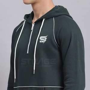 Survêtement d'hiver à capuche de style mode, en mélange de coton premium, coupe classique, pour le streetwear décontracté et l'entraînement - Product Image 5