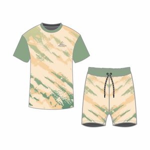 2026 hombres ropa de verano Conjuntos Casuales trajes sublimados manga corta Camiseta y pantalones cortos 2 piezas conjunto de pantalones cortos de playa - Product Image 1