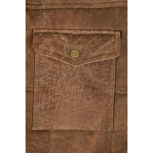 Chaleco acolchado de cuero de ante nobuk de la mejor calidad y chaleco para hombres a prueba de viento y cálido para el trabajo de invierno directo de Pakistán - Product Image 6