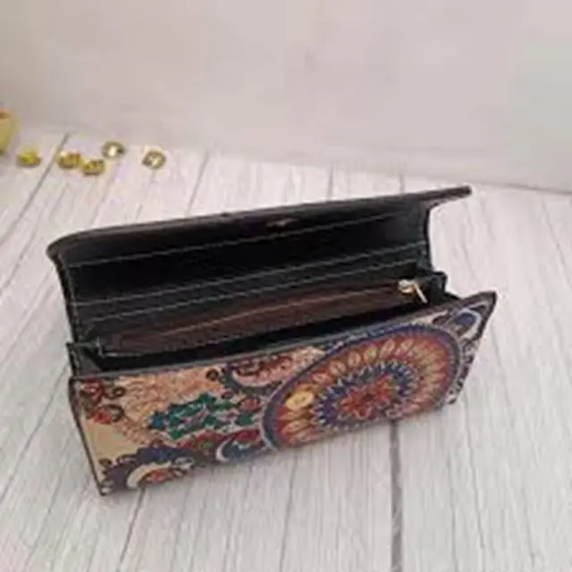 Genuine Leather RFID Long Wallets For Women Wholesale Luxury Ladies Card Cellphone Wallet Coin Purse