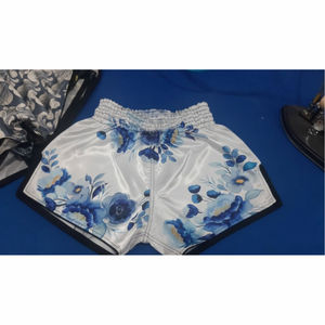 Pantalones Cortos de Boxeo Muay Thai Unisex, Felpa Elástica, Transpirable, Secado Rápido, 100% Poliéster, Novedad 2024, Más Vendidos, MOQ Bajo - Product Image 6