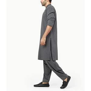 Shalwar Kameez Latha Kurta Pajama para Hombre, Talla Personalizada, Sin Arrugas, Secado Rápido, Marca Privada, Ropa Islámica, Venta al por Mayor, Pedidos al por Mayor - Product Image 2
