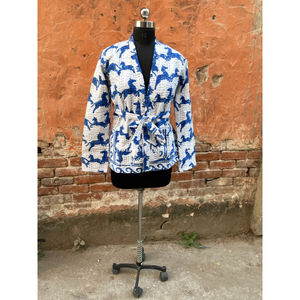 Chaqueta vaquera de manga larga para mujer, ropa de algodón indio, abrigo personalizado en cantidad negra, azul y algodón, con bolsillos OEM, nuevo estilo - Product Image 5