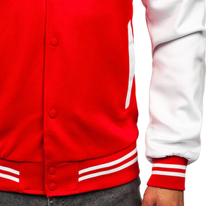 Fabricante OEM de alta calidad Chenille bordado hombres Universidad personalizado béisbol Bomber Puffer chaqueta de invierno - Product Image 5