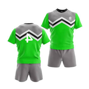 Créez Votre Propre Logo Ensembles de Maillots de Rugby à Demi-Manches Respirants Écologiques 100% Polyester Vente Chaude Confort à Porter - Product Image 6