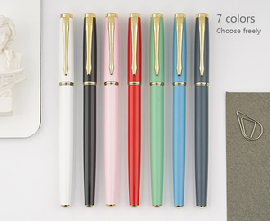 Toptan siyah 0.5mm jel kalemler iş hediyeler Metal İmza kalemler özelleştirilebilir logolar - Product Image 4