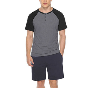Ensemble t-shirt et short pour hommes respirant de qualité supérieure ensemble d'été pour hommes à manches courtes confortable à bas prix ensemble d'été respirant - Product Image 4