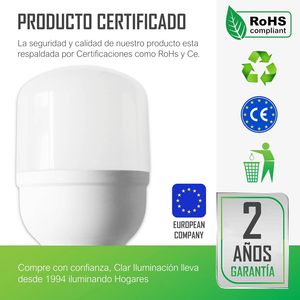 Bóng đèn LED E27 E40 mạnh mẽ Clar 30W 50W 80W, màu trắng mát, thay thế 150W-200W, đèn tiết kiệm năng lượng dùng trong công nghiệp - Product Image 3