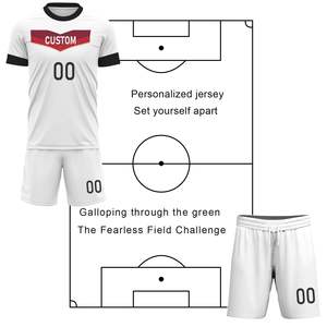 Nom de l'équipe100 % Polyester Uniformes de football personnalisés Vêtements d'équipe avec LOGO Fournisseur d'uniformes de football au Pakistan - Product Image 6