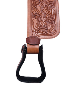 Venta caliente diseño inglés hecho a mano cuero genuino occidental Sillín para montar a caballo barril carreras y placer Trail - Product Image 5