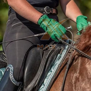 Gants d'équitation d'hiver respirants et légers, service OEM personnalisé, cuir antidérapant, sangle de poignet réglable, unisexe - Product Image 5
