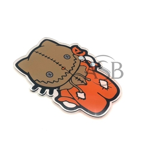 Carreaux de cils en acrylique personnalisés pour Halloween Pince à épiler ovale Design durable Logo personnalisé Horreur Kitty Carreaux de cils - Product Image 6