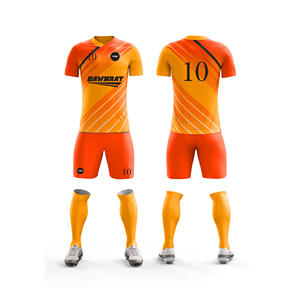 ชุดฟุตบอลระบายอากาศได้ดีสำหรับการฝึกซ้อมและการแข่งขัน |   ไซส์ผู้ชาย ผู้หญิง และเยาวชน |   ชุดกีฬาฝึกซ้อมน้ำหนักเบา แห้งเร็ว ขายส่ง - Product Image 1