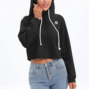 Tops courts grande taille pour femmes de haute qualité les plus populaires sweats à capuche impression personnalisée Streetwear en vente - Product Image 3