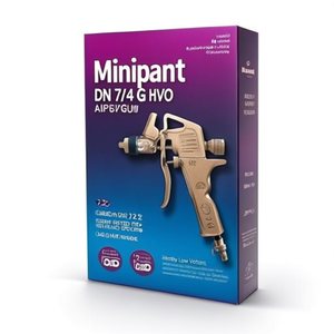 Minipaint DN 7.2 G 1/4\" HVLP EWO Air <b>Spray</b> Gun with Steel Push-In Nipple 7.2 G High Velocity Low <b>Volume</b> - Product Image 3