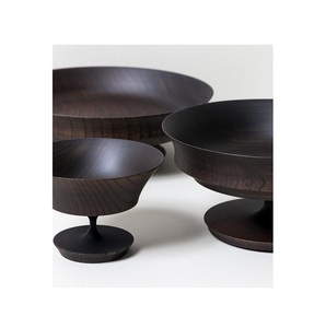 Bol à chocolat en bois de couleur marron pour accessoires de table ustensiles de cuisine de qualité supérieure bol de service en vrac - Product Image 1