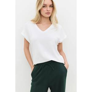 T-shirt décontracté pour femme, coupe ajustée et ample, 100% coton, motif 3D, haut pour l'été, tailles XS à 5XL - Product Image 4