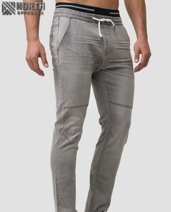 กางเกงยีนส์ขายาวสำหรับผู้ชายกางเกงยีนส์ผ้าคอตตอนซักได้ - Product Image 4