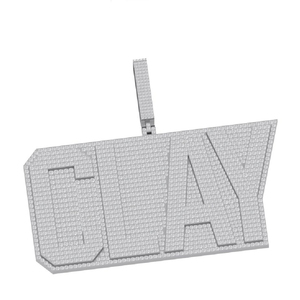 Modern Lab Grown Diamond Pendant <b>Charm</b> 925 <b>Silver</b> Gold Plated E Color Brilliant Cut VVS2 High Clarity Women's Anniversary - Product Image 3