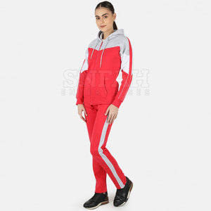 Conjunto Deportivo de 2 Piezas para Mujer, con Capucha, Transpirable, con Logotipo Personalizado, para Fitness, Jogging, Casual, Deportivo, con Patrón Sólido, para Deportes de Invierno - Product Image 2